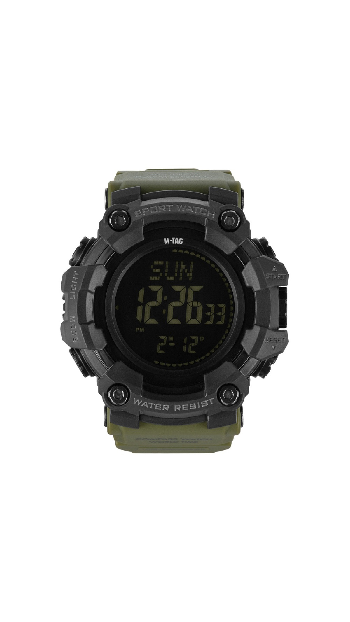 Тактичний електронний годинник “2037” (12 функцій | Army Green) ТМ M-Tac