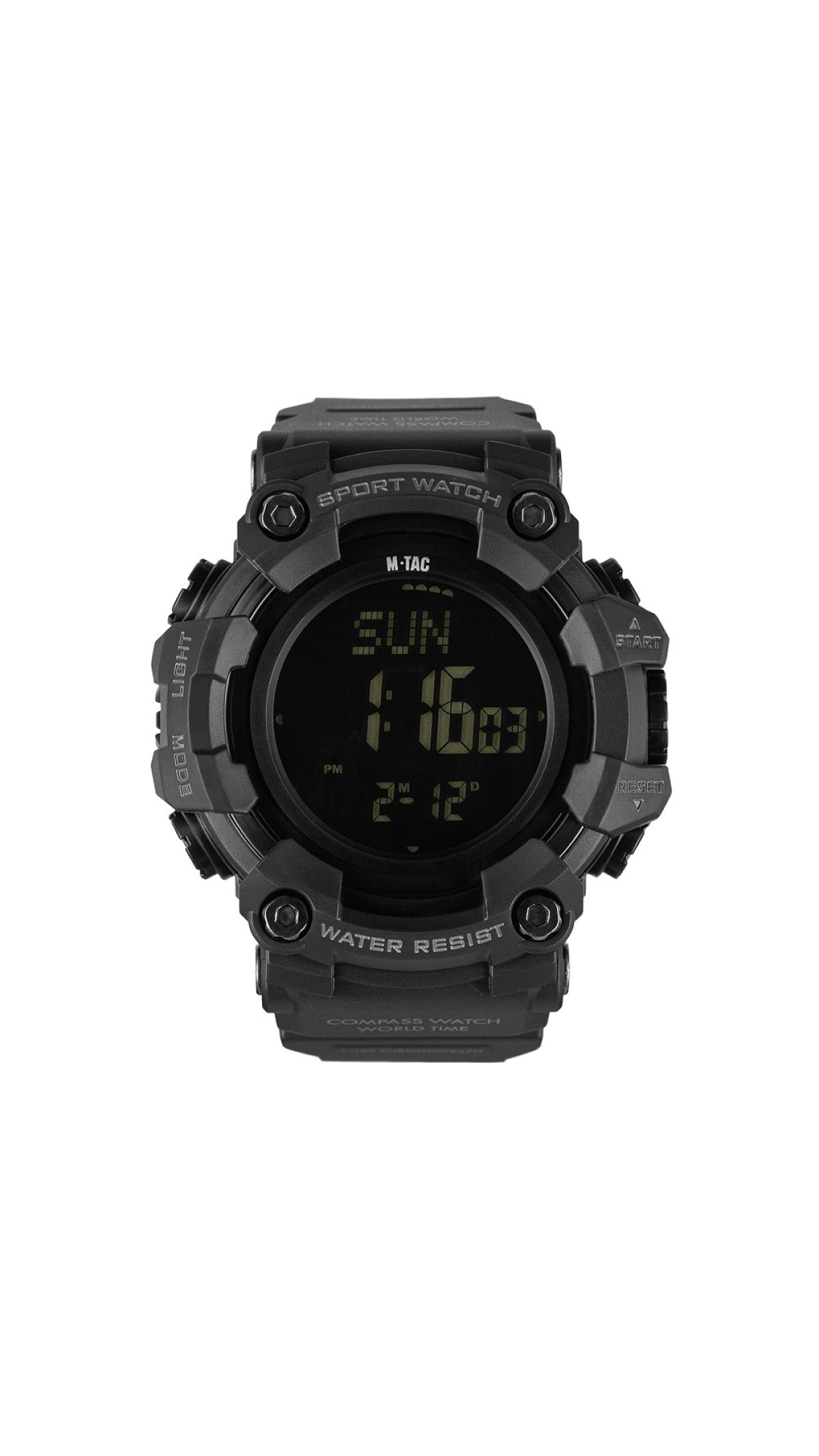 Тактичний електронний годинник “2037” (12 функцій | Чорний) ТМ M-Tac