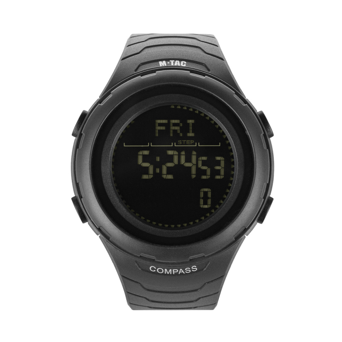 Тактичний електронний годинник “2166” (11 функцій | Чорний) ТМ M-Tac