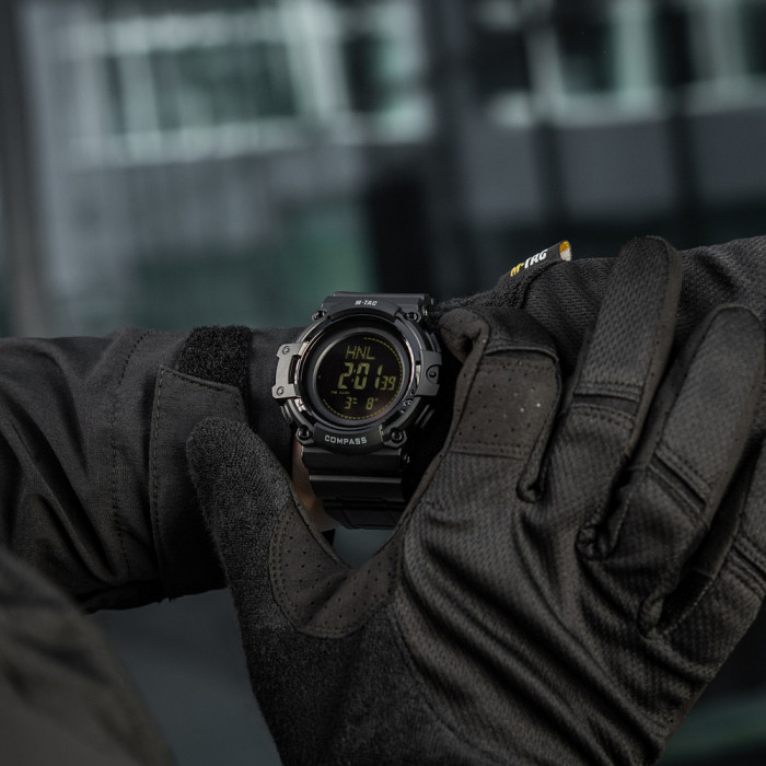 Тактичний електронний годинник “2233” (12 функцій | Чорний) ТМ M-Tac