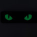 Світлонакопичувальний патч “Cat Eyes” [Біло-зелені очі] (Кордура | Мультикам) ТМ M-Tac