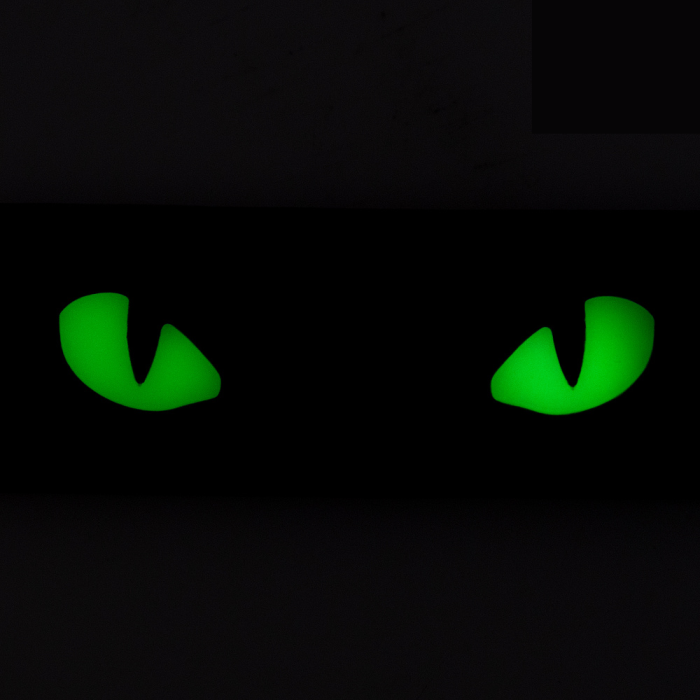 Світлонакопичувальний патч “Cat Eyes” [Зелені очі] (ПВХ | Олива) ТМ M-Tac