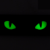 Світлонакопичувальний патч “Cat Eyes” [Зелені очі] (ПВХ | Олива) ТМ M-Tac