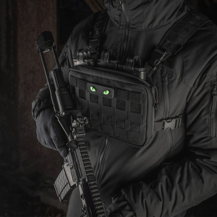 Світлонакопичувальний патч “Cat Eyes” [Зелені очі] (ПВХ | Чорний) ТМ M-Tac