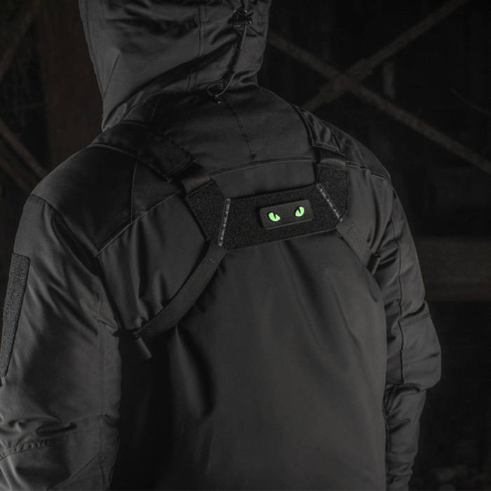 Світлонакопичувальний патч “Cat Eyes” [Зелені очі] (ПВХ | Чорний) ТМ M-Tac