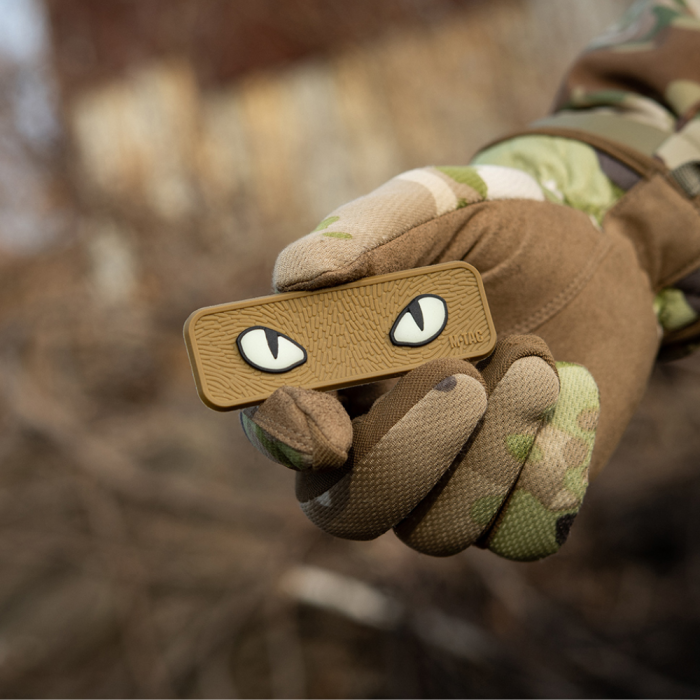 Світлонакопичувальний патч “Cat Eyes” [Зелені очі] (ПВХ | Койот) ТМ M-Tac