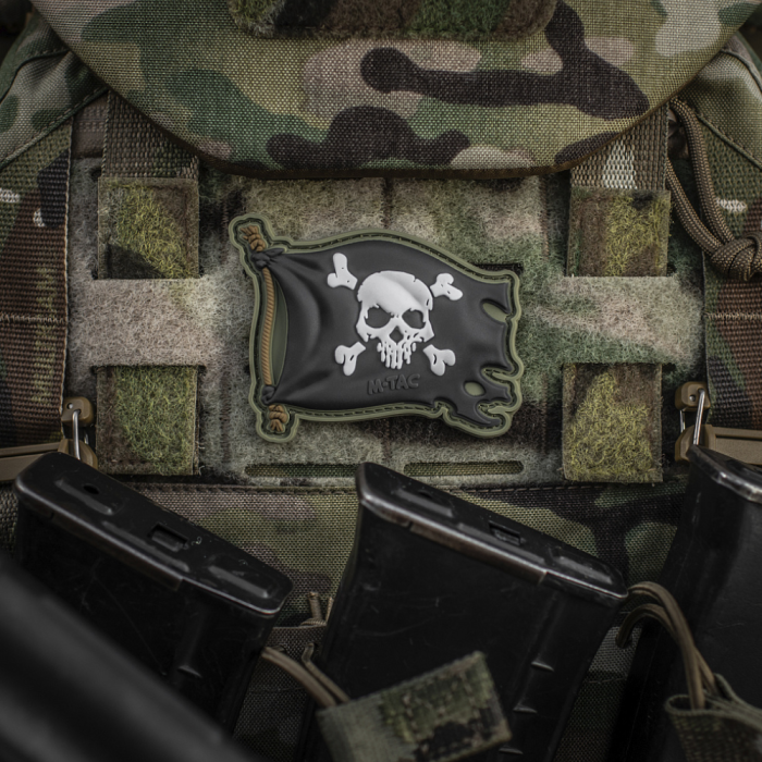 Патч “Веселий Роджер” (ПВХ | Олива/Чорний) ТМ M-Tac Патч “Веселий Роджер” (ПВХ | Олива/Чорний) ТМ M-Tac