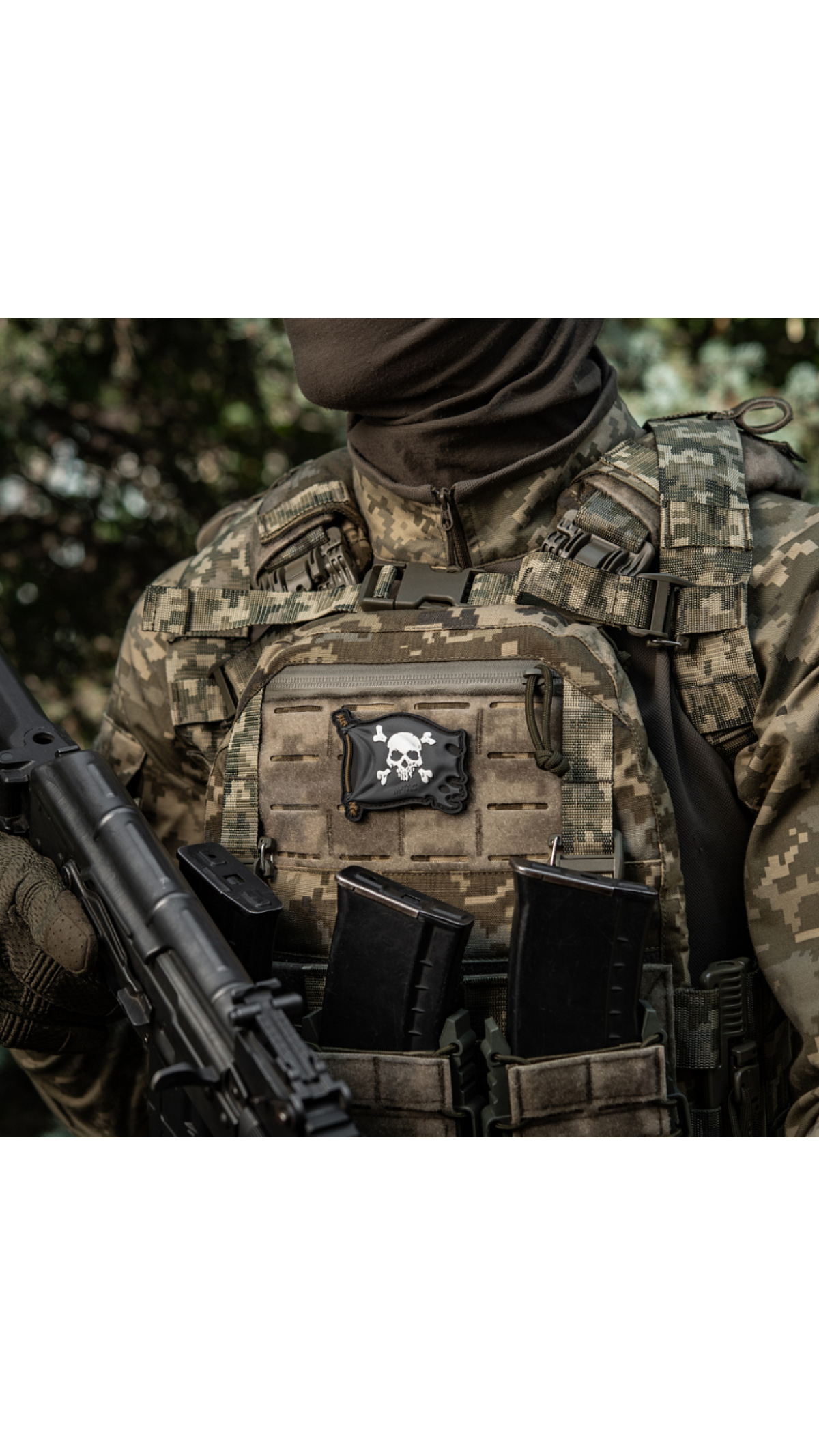 Патч "Веселый Роджер" (ПВХ | Чёрный) ТМ M-Tac Патч "Веселый Роджер" (ПВХ | Чёрный) ТМ M-Tac