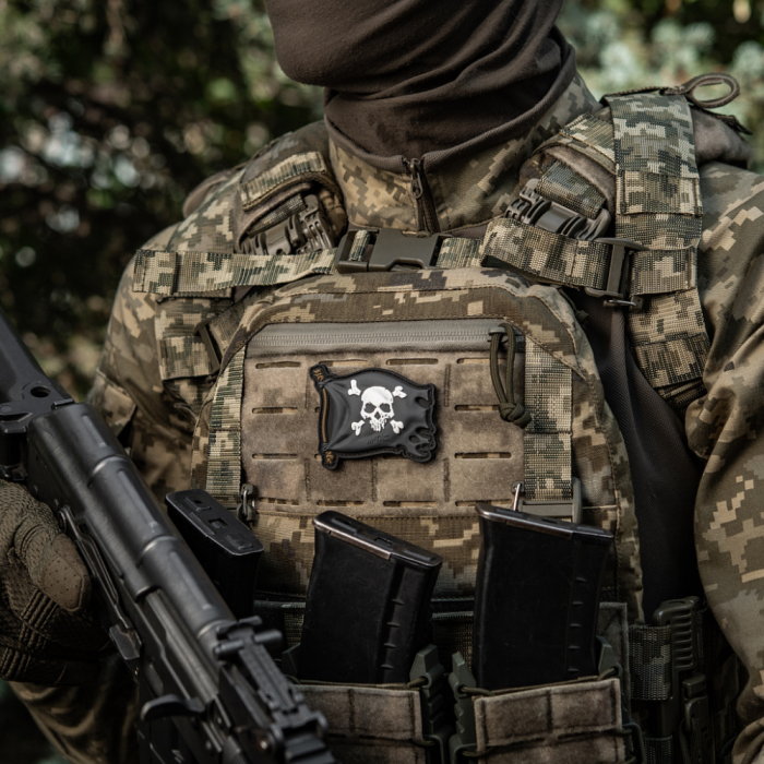 Патч “Веселий Роджер” (ПВХ | Чорний) ТМ M-Tac Патч “Веселий Роджер” (ПВХ | Чорний) ТМ M-Tac