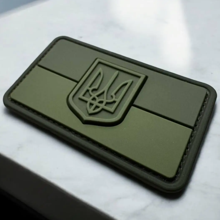 Патч “Прапор з гербом” (ПВХ | Олива) ТМ M-Tac