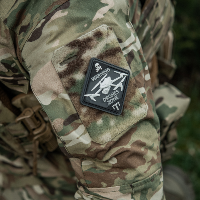 Патч “Drones zone” (ПВХ | Чорний) ТМ M-Tac Патч “Drones zone” (ПВХ | Чорний) ТМ M-Tac