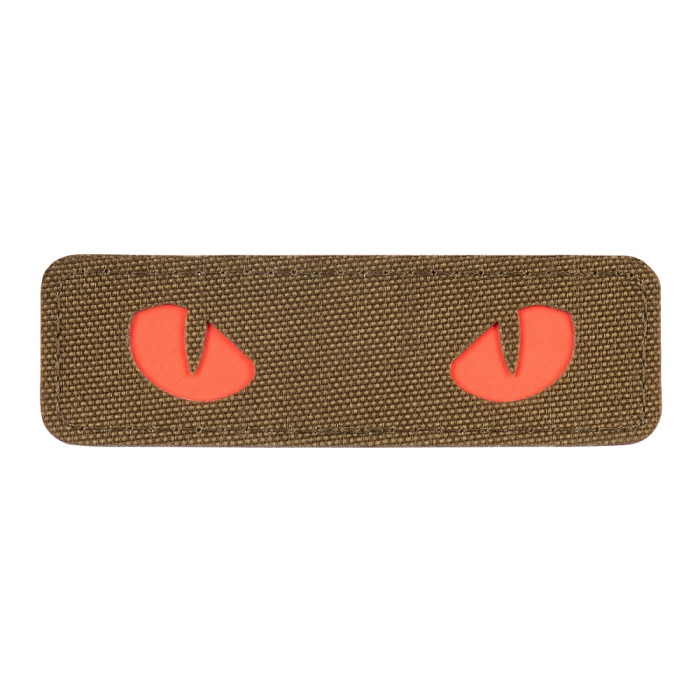 Світлонакопичувальний патч “Cat Eyes” [Червоні очі] (Кордура | Койот) ТМ M-Tac