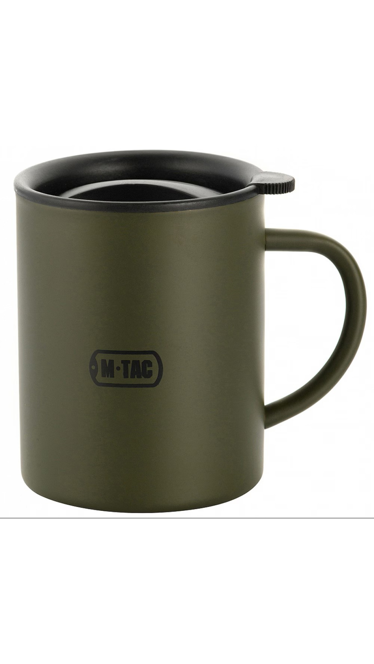 Термокружка з кришкою (400 мл | Неіржавна сталь | Олива) ТМ M-Tac
