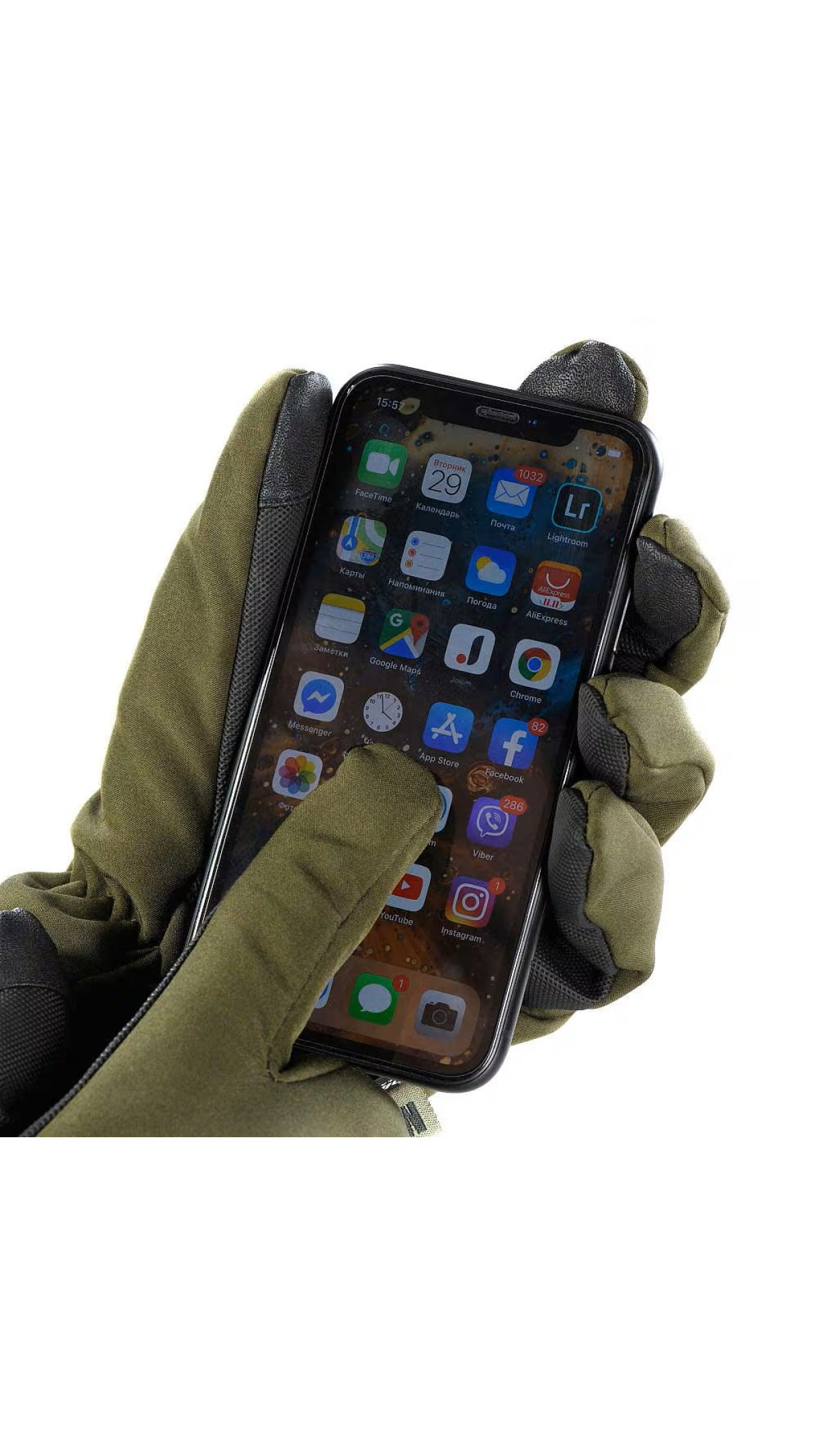 Перчатки “Soft Shell” (M | Thinsulate | Олива) ТМ M-Tac Перчатки “Soft Shell” (M | Thinsulate | Олива) ТМ M-Tac