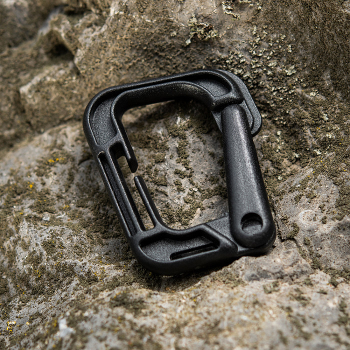 Карабін тактичний “Grimloc” (6 см | ABS-пластик | Чорний) ТМ M-Tac