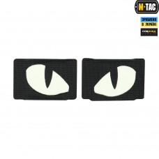 M-Tac нашивка Tiger Eyes Laser Cut (пара) Black